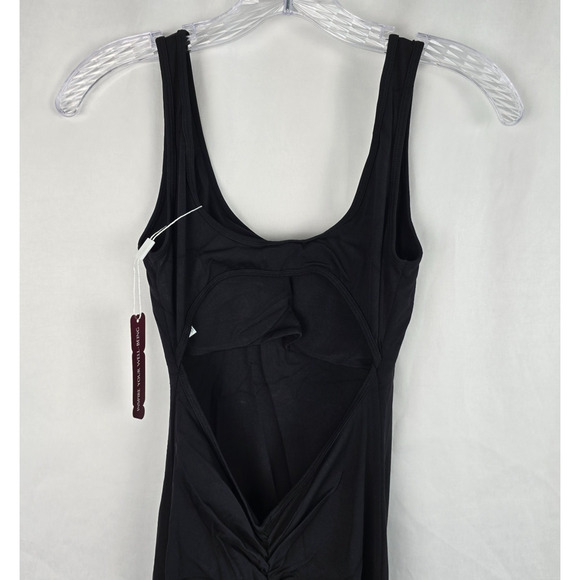 Vertvie Sleeveless Flare Jumsuit Women's XS Black Backless Bodycon Seamless NWT - Picture 7 of 16
